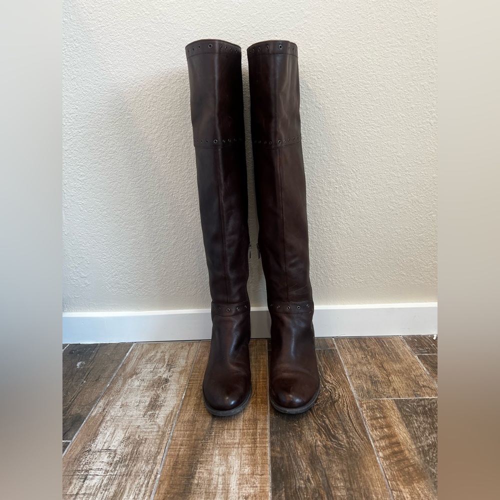 Brown Over Knee Vince Camuto Leather Boots